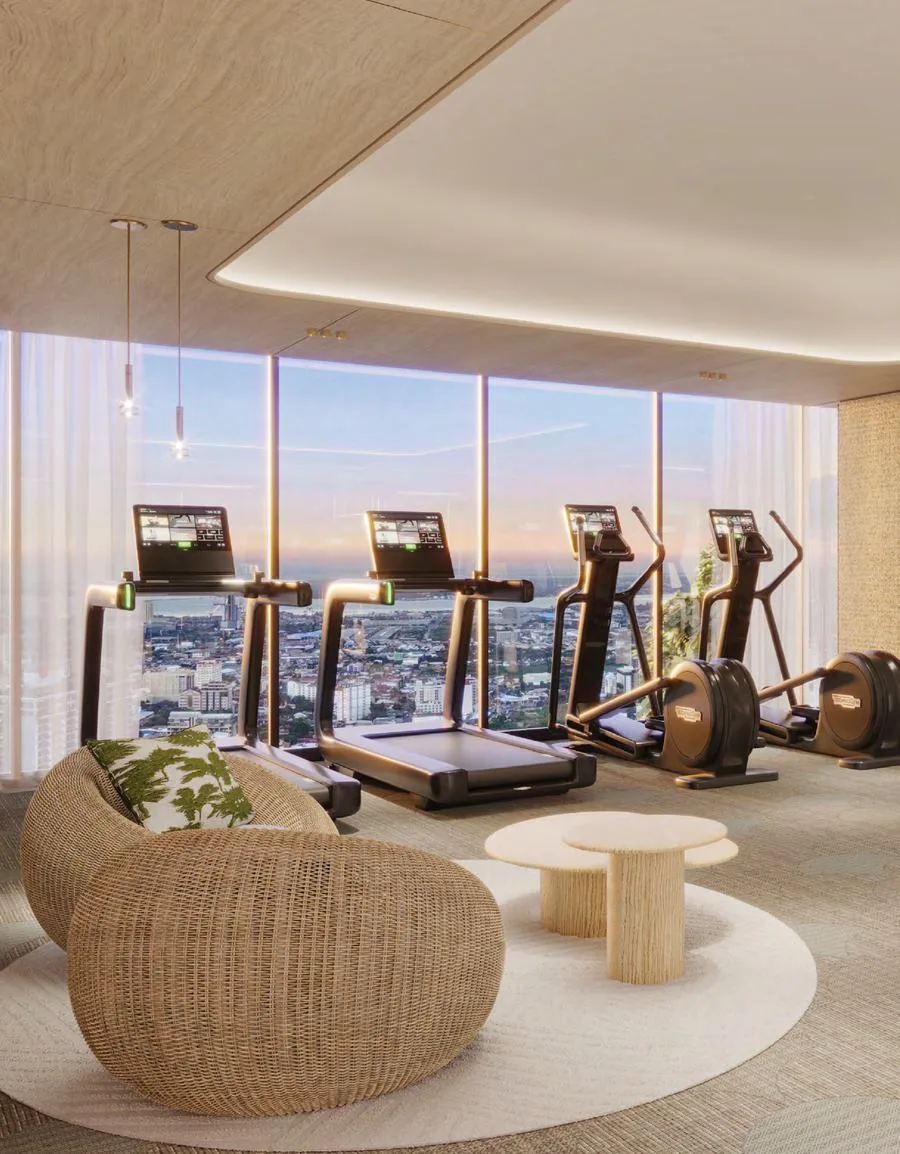 The Gym & Wellness Zone — artist's rendering