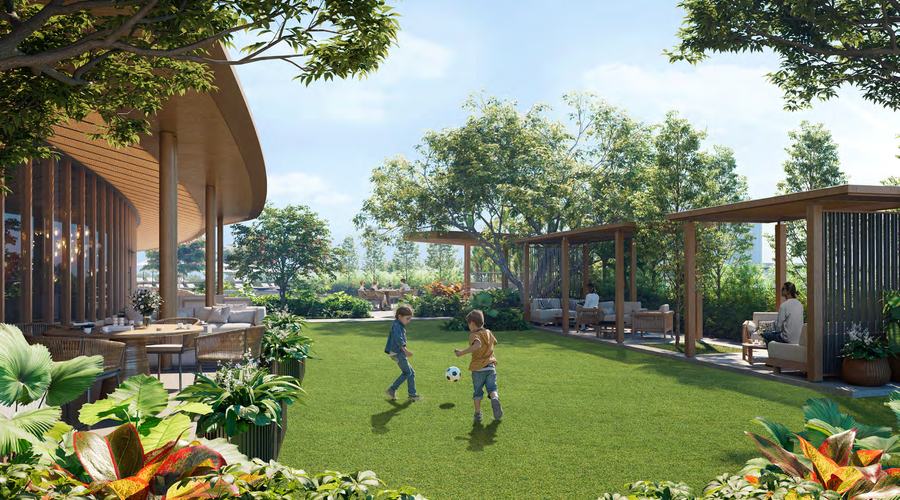 The Garden, landscaped grounds — artist's rendering