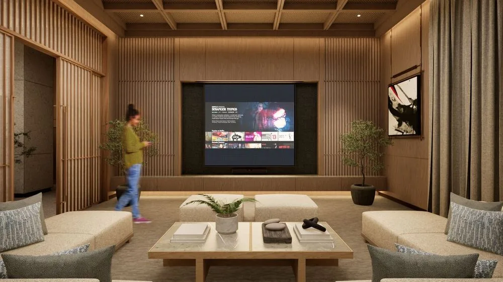 The Theater Room, The Wave Towers, 6th Floor — artist's rendering